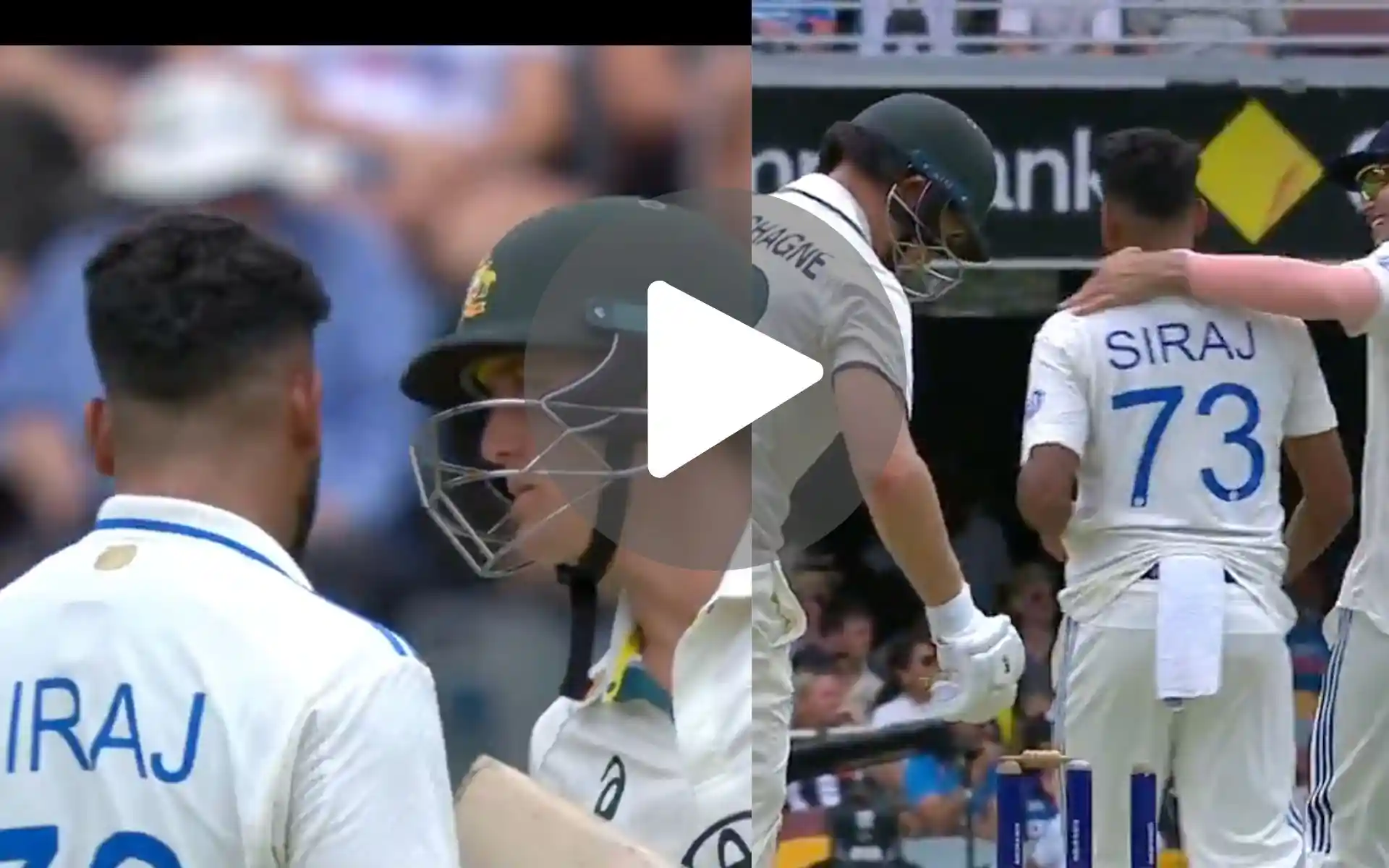 [Watch] Labuschagne Gets In Siraj's Face During Heated Exchange In 3rd Test At Gabba